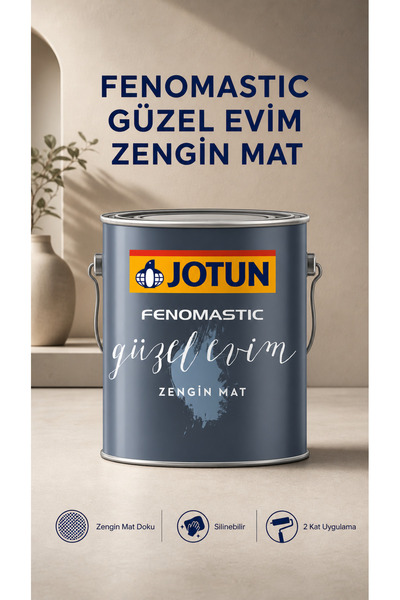 Jotun Fenomastic Güzel Evim Zengin Mat Silinebilir İç Cephe Boyası 0,9 Lt