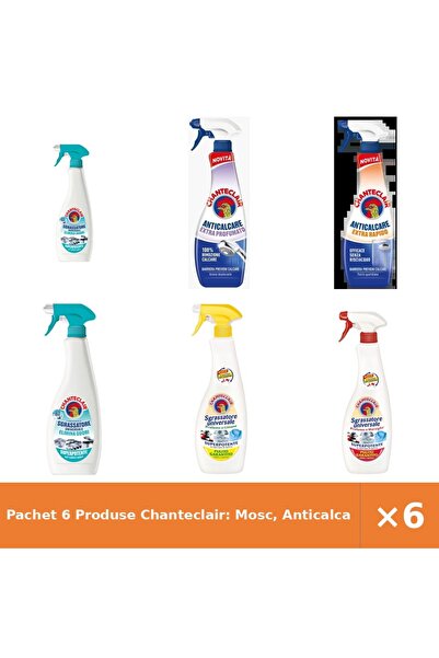 Chanteclair Pachet 6 Produse Chanteclair: Mosc, Anticalcar Parfumat+Rapid, Sp...