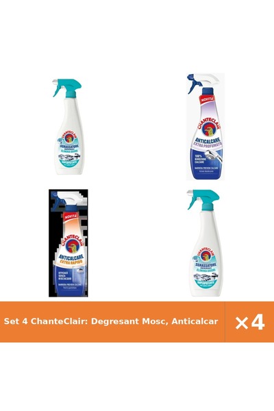Chanteclair Set 4 ChanteClair: Degresant Mosc, Anticalcar Extra-Parfumat/Rapi...