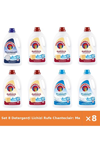 Chanteclair Set 8 Detergenți Lichizi Rufe Chanteclair: Marsilia, Bicarbonat, ...