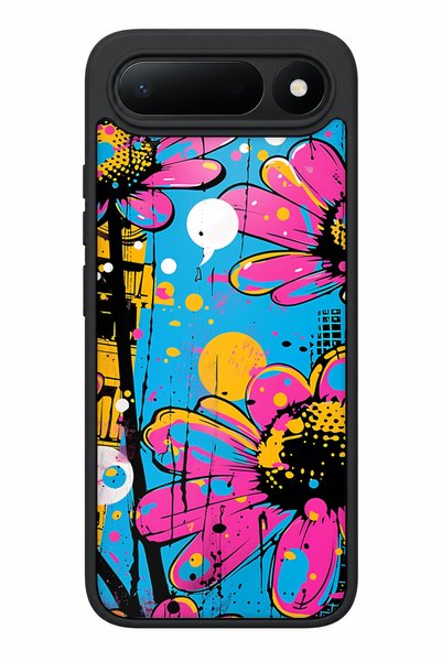 TECNO حافظة مقاومة للصدمات متوافقة مع Spark 50 5G مع حماية للكاميرا بنمط PopArt
