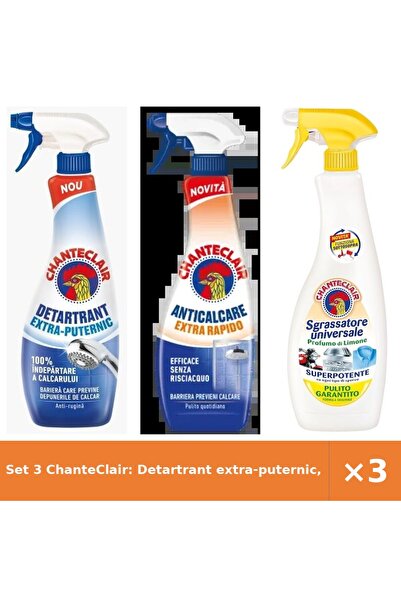 Chanteclair Set 3 ChanteClair: Detartrant extra-puternic, Degresant anticalca...