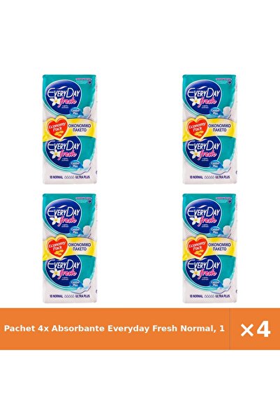 EveryDay Pachet 4x Absorbante Fresh Normal, 18 buc și 72 buc total