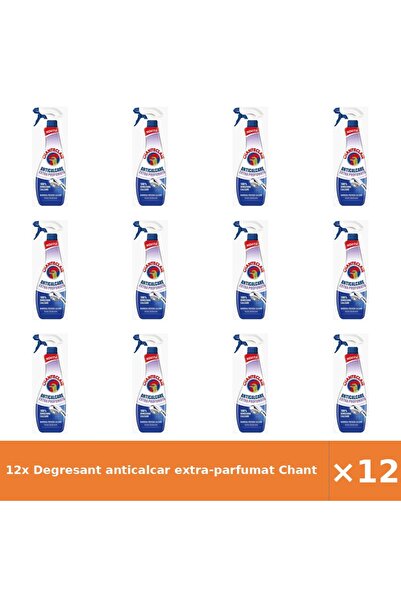 Chanteclair 12x Degresant anticalcar extra-parfumat 625 ml, curăță și parfumează
