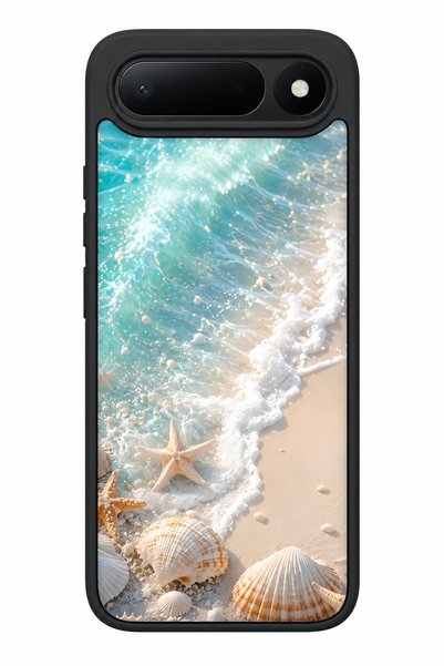 TECNO Spark 50 5g Compatible Beach Patterned Shockproof Case with Camera Prot...