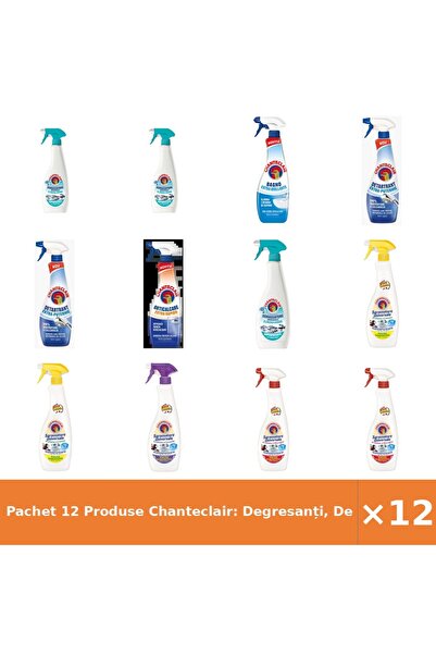 Chanteclair Pachet 12 Produse Chanteclair: Degresanți, Detartrant, Spray Anti...
