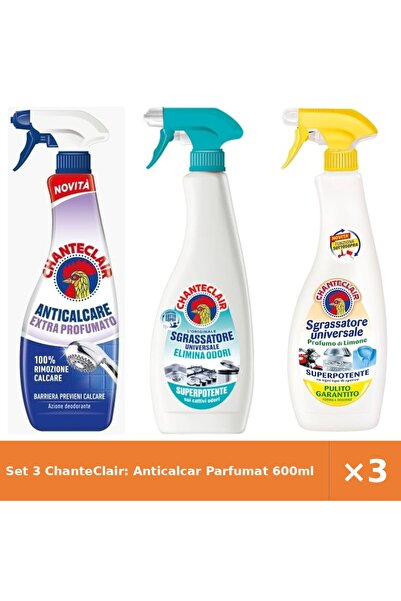 Chanteclair Set 3 ChanteClair: Anticalcar Parfumat 600ml + Spray Anti-Miros +...