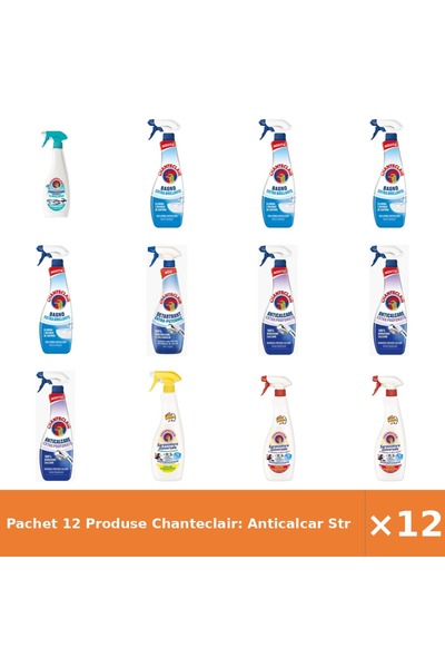 Chanteclair Pachet 12 Produse Chanteclair: Anticalcar Strălucire, Parfumat, D...