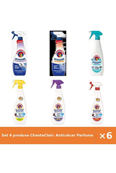 Chanteclair Set 6 produse ChanteClair: Anticalcar Parfumat, Rapid, Spray Anti...