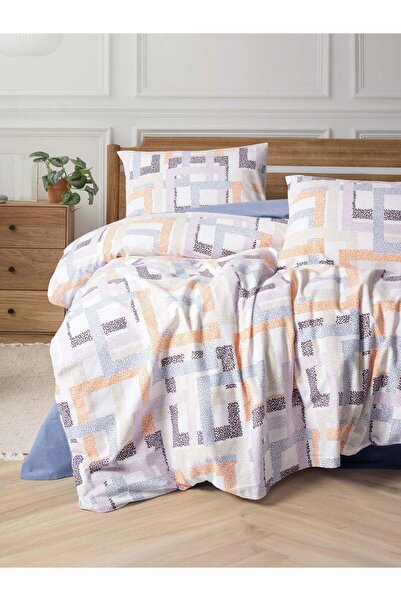 Cotton Box Lenjerie de pat pentru 2 persoane din flanelă Hayden Lilac
