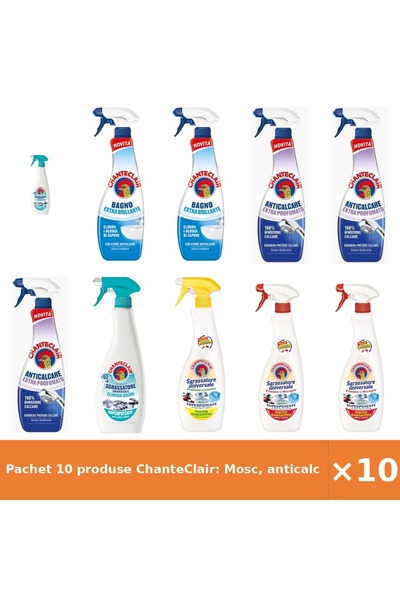 Chanteclair Pachet 10 produse ChanteClair: Mosc, anticalcar parfumat și anti-...