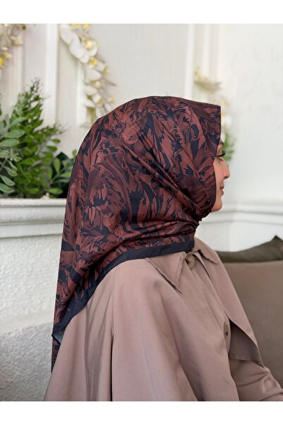moiré Liora Desen Soft Eşarp Pamuklu Kumaş Kaymayan Yapısıyla Rahat Kullanım