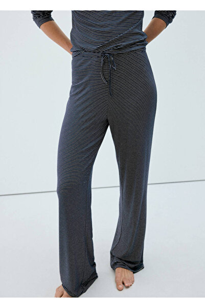 MANGO Woman Beli ayarlanabilir pijama pantolon