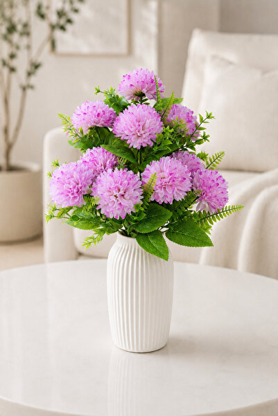 MD Aspiz Flowers Yapay Çiçek 10lu Lüx mor kasımpatı Demeti 45 cm ( Saksısız )...