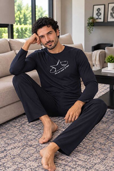 PİJAMA VAKTİ Men's pajama set 100% cotton