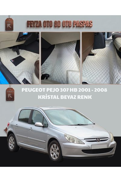 FEYZA OTO PEUGEOT PEJO 307 HB SERİSİ 2001 - 2008 ARASI 8D PREMİUM KAYMAZ TABA...