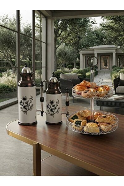 Generic Brand Elegant Black and White Hospitality Set with Elevated Mesh Stan...