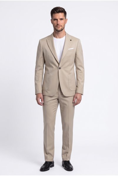 atlas classics Erkek Slim Fit Torba Cepli Jogger Pantolonlu Takım Elbise