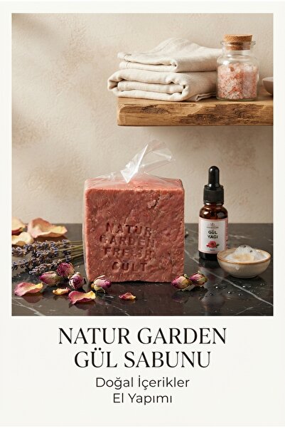 natur garden fresh Rose Natural Bulk Soap 125 Gr