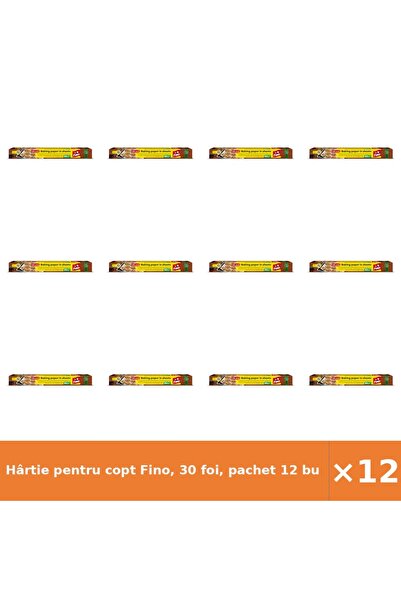 Fino Hârtie pentru copt Fino, 30 foi, pachet 12 bucăți