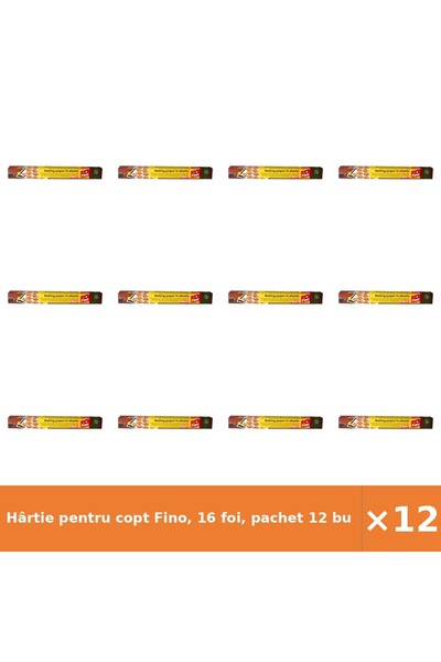 Fino Hârtie pentru copt Fino, 16 foi, pachet 12 bucăți