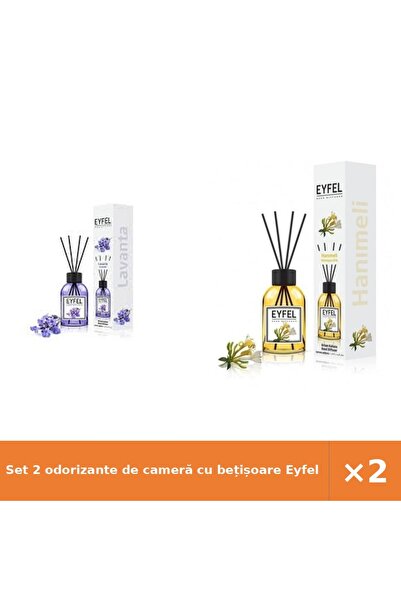 Eyfel Set 2 odorizante de cameră cu bețișoare Lavandă + Mana Maicii Domnului,...