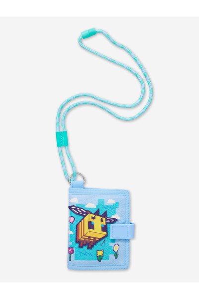 SMIGGLE Minecraft Mavi Boyun Askılı Cüzdan