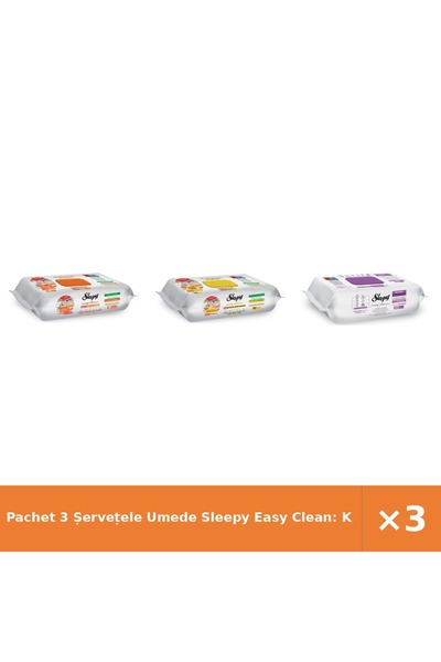 Sleepy Pachet 3 Șervețele Umede Easy Clean: Bucătărie, Bucătărie, Grădină cu ...