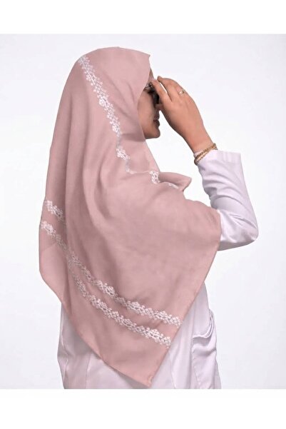 Veil Designer طرحة بوال بتطريز ابيض قماش ياباني االمقاس : 60 * 190