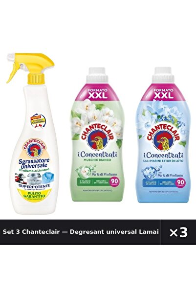 Chanteclair Set 3 — Degresant universal Lamaie C + Balsam de rufe Mosc Alb Ch...