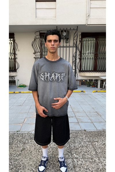 Sharp Baskılı T-shirt