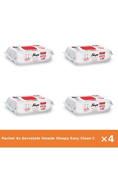 Sleepy Pachet 4x Șervețele Umede Easy Clean Cherry Blossom