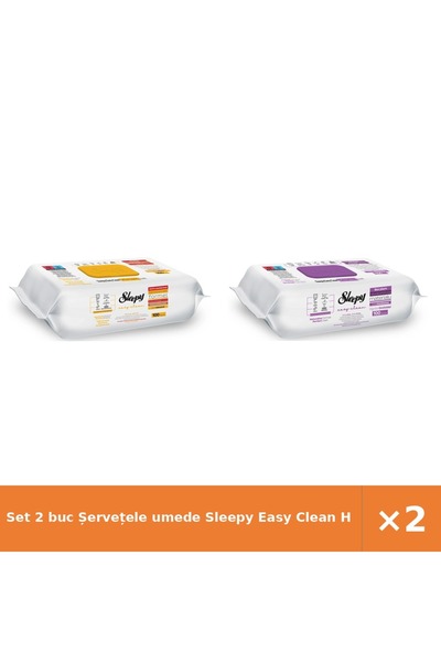 Sleepy Set 2 buc Șervețele umede Easy Clean Herbal Soap + Orchid Garden