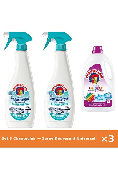 Chanteclair Set 3 — Spray Degresant Universal An + Detergent lichid de rufe Col