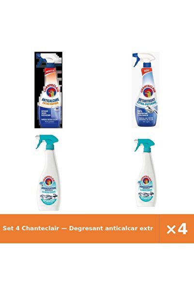 Chanteclair Set 4 — Degresant anticalcar extra puternic + Detartrant extra-pu...