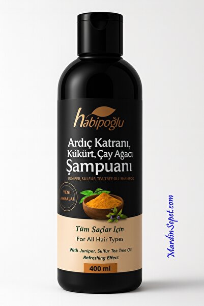 Habipoğlu DFN Garlı Ardıç Katranı & Kükürt & Çay Ağacı Şampuanı 400 ml