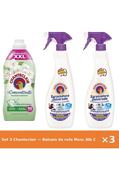 Chanteclair Set 3 — Balsam de rufe Mosc Alb Chan + Degresant universal Lavanda
