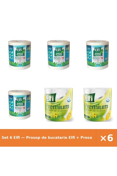 Elfi Set 6 — Prosop de bucatarie + Prosop de bucatarie Pre