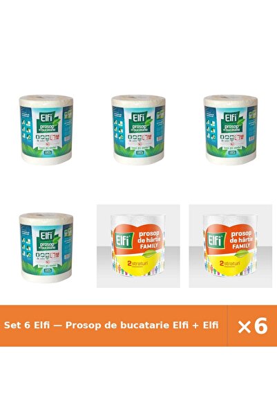 Elfi Set 6 — Prosop de bucatarie + Prosop Family 2St/220Fo