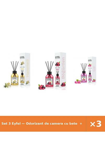 Eyfel Set 3 — Odorizant de camera cu bete + Odorizant de camera cu bete + Odo...
