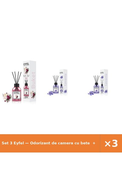 Eyfel Set 3 — Odorizant de camera cu bete + Odorizant de camera cu bete