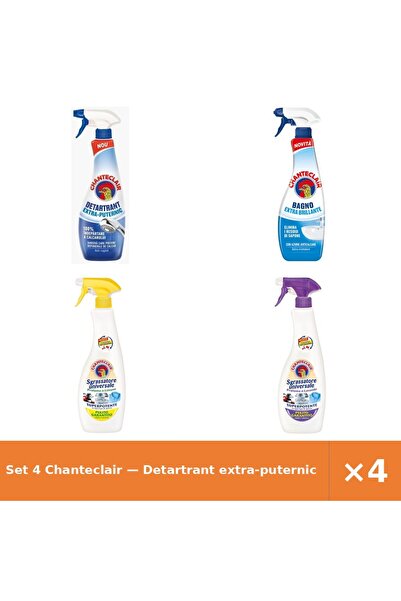 Chanteclair Set 4 — Detartrant extra-puternic Ch + Degresant anticalcar extra...