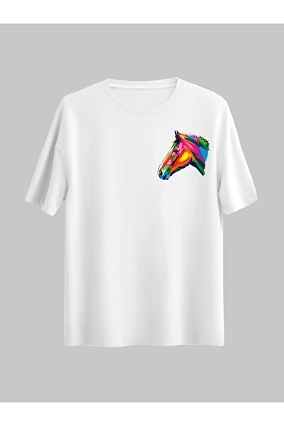 donamod Unisex Stylish Comfortable Oversize Cotton Crew Neck T-Shirt with Spe...