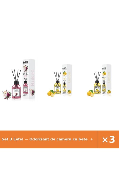 Eyfel Set 3 — Odorizant de camera cu bete + Odorizant de camera cu bete