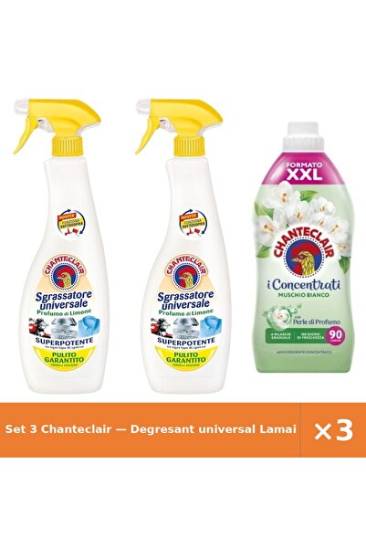 Chanteclair Set 3 — Degresant universal Lamaie C + Balsam de rufe Mosc Alb Chan