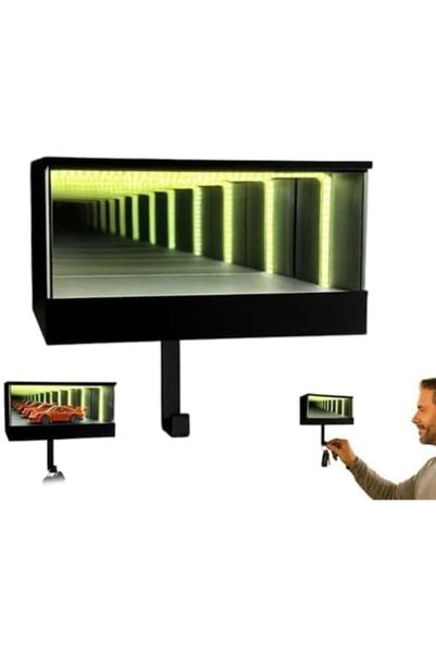 EXCEFORE حامل مفاتيح إنفينيتي جاراج مع إضاءة LED، منظم سيارات يثبت على الحائط...