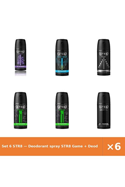str8 Set 6 — Deodorant spray Game + Deodorant spray Wild Be + Deodorant spray...