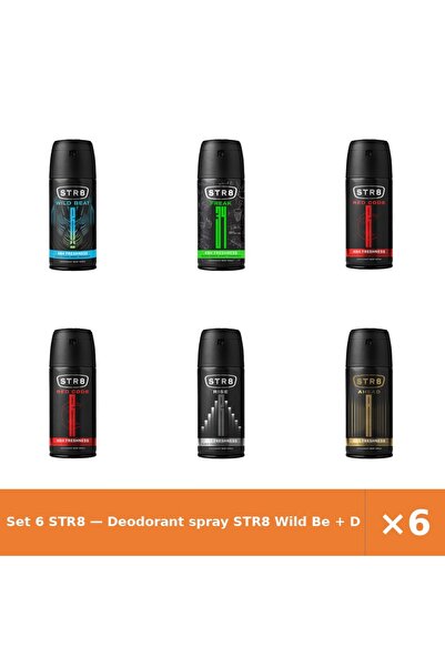 str8 Set 6 — Deodorant spray Wild Be + Deodorant spray Fr34k + Deodorant spra...