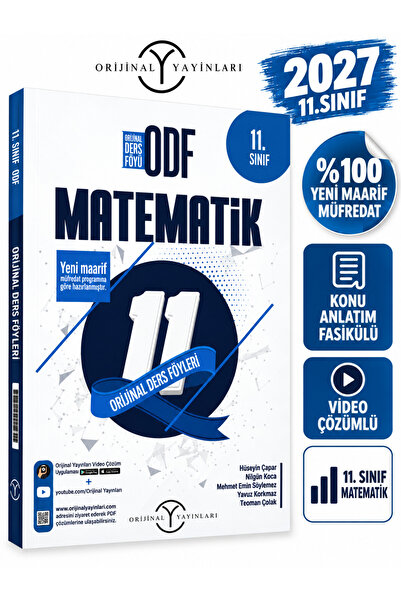 Orijinal Yayınları 11.SINIF 2027 11. Sınıf Matematik ODF Maarif Orijinal Ders...