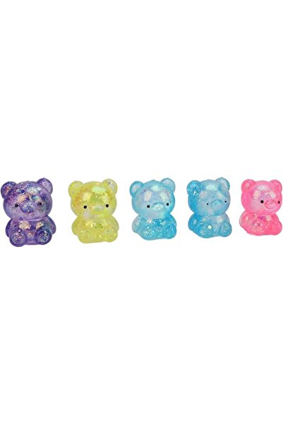 Generic Bear Stress Ball, 5Pcs Bear Dough Stress Relief Ball Squeeze for Kids...